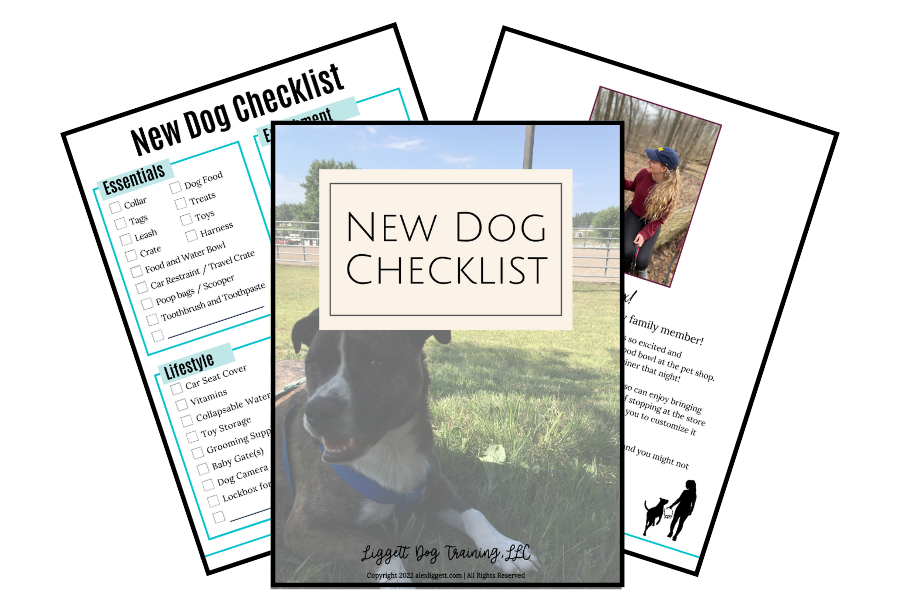 new dog checklist 