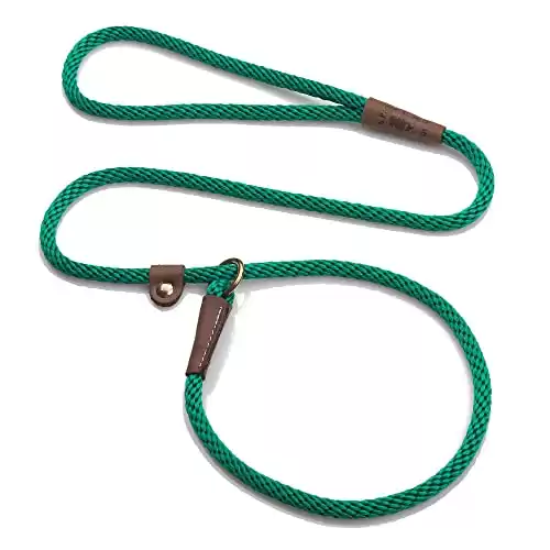Mendota Pet Slip Leash - Made in The USA , 3/8 in x 6 ft - for Small/Medium Breeds
