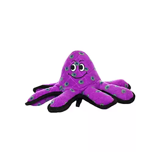 World's Tuffest Soft Dog Toy - Ocean Creature Small Octopus