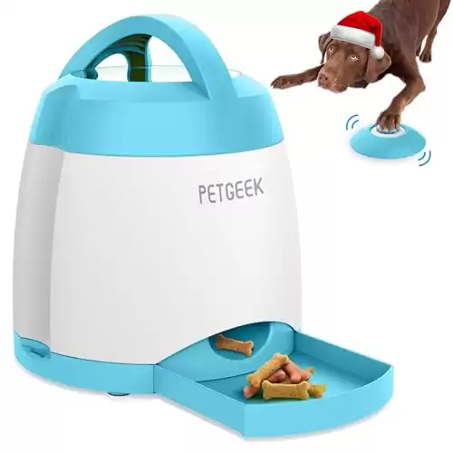 PETGEEK Automatic Dog Feeder Toy, Interactive Dog Puzzle for Dogs