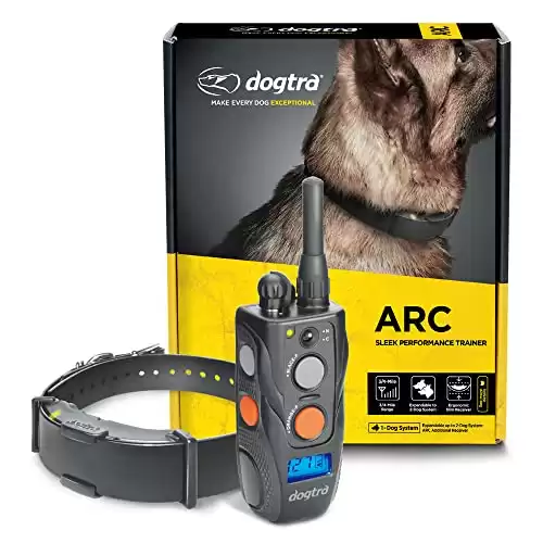 Dogtra ARC Slim Ergonomic 3/4-Mile Remote Dog Training E-Collar with 127-Level Precise Control via LCD Screen