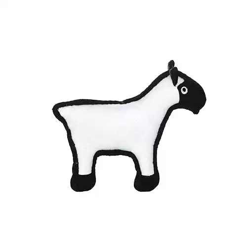 TUFFY Barnyard Sheep -Squeakers - Made Durable, (Tug, Toss & Fetch)