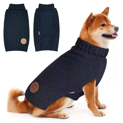 Dog Sweater - Knitted Sleeveless Sweaters with Leash Hole